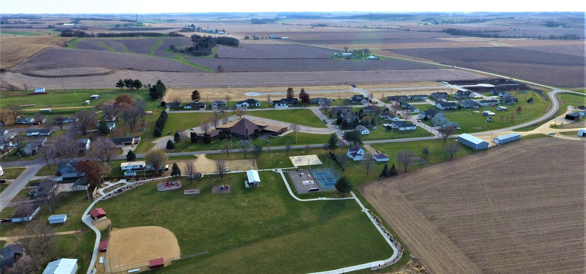 Aerial city view