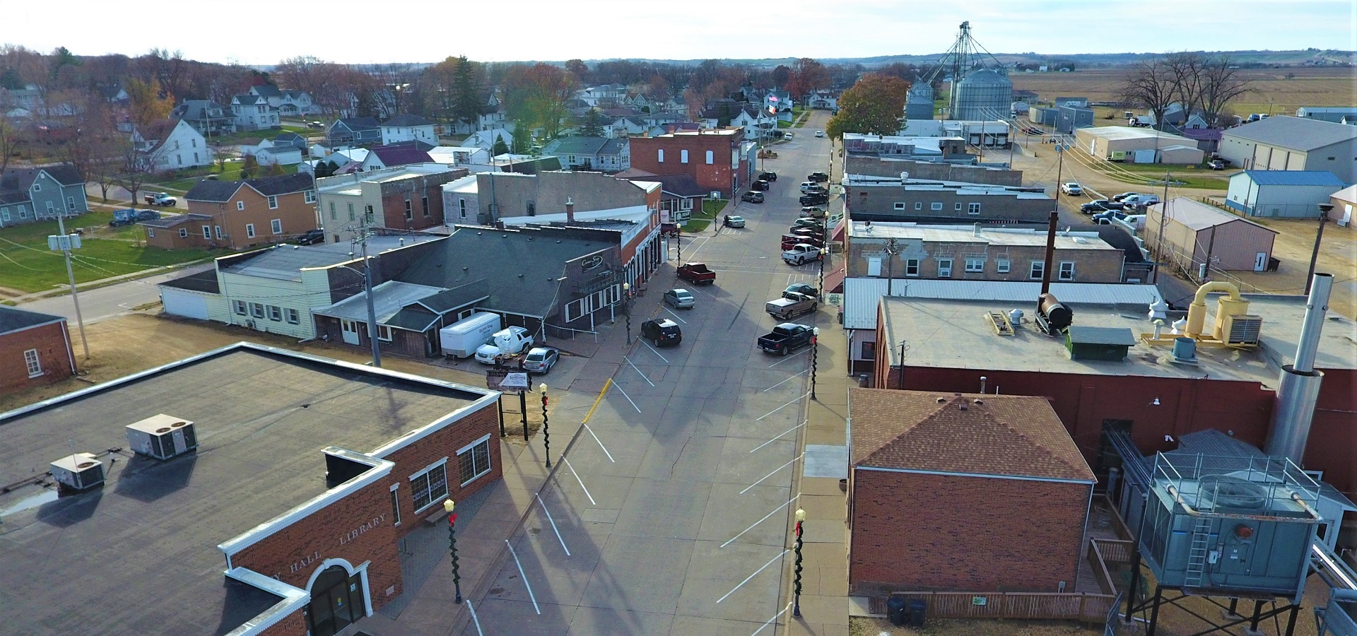 Aerial city view